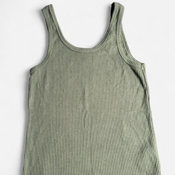 Primark Green Ribbed Tank & Shorts Set, - Picture 2 of 6